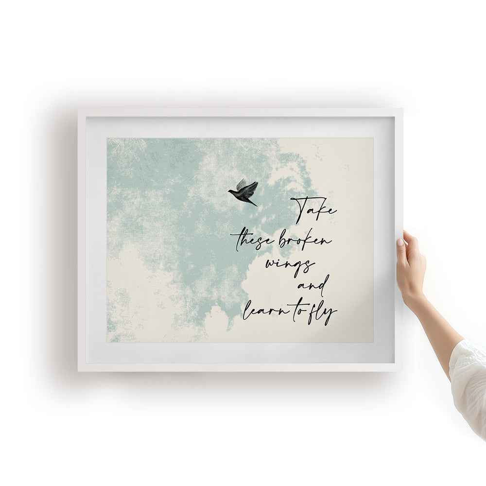 Blackbird v3 | The Beatles - Song Lyrics Art Print