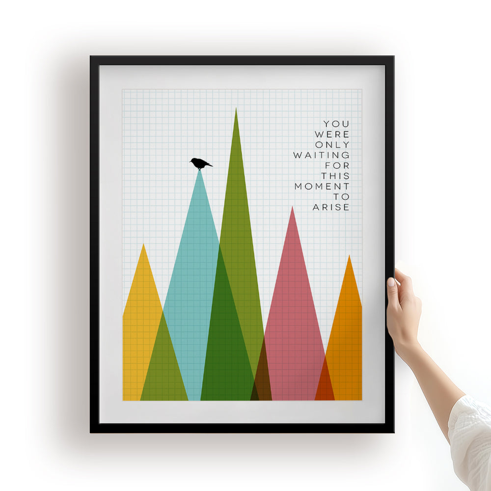 Blackbird | The Beatles - Inspirational Song Lyrics Art Print Music Poster