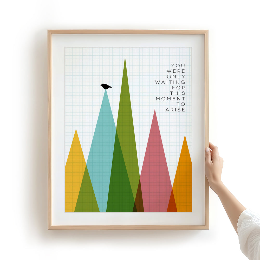 Blackbird | The Beatles - Inspirational Song Lyrics Art Print Music Poster