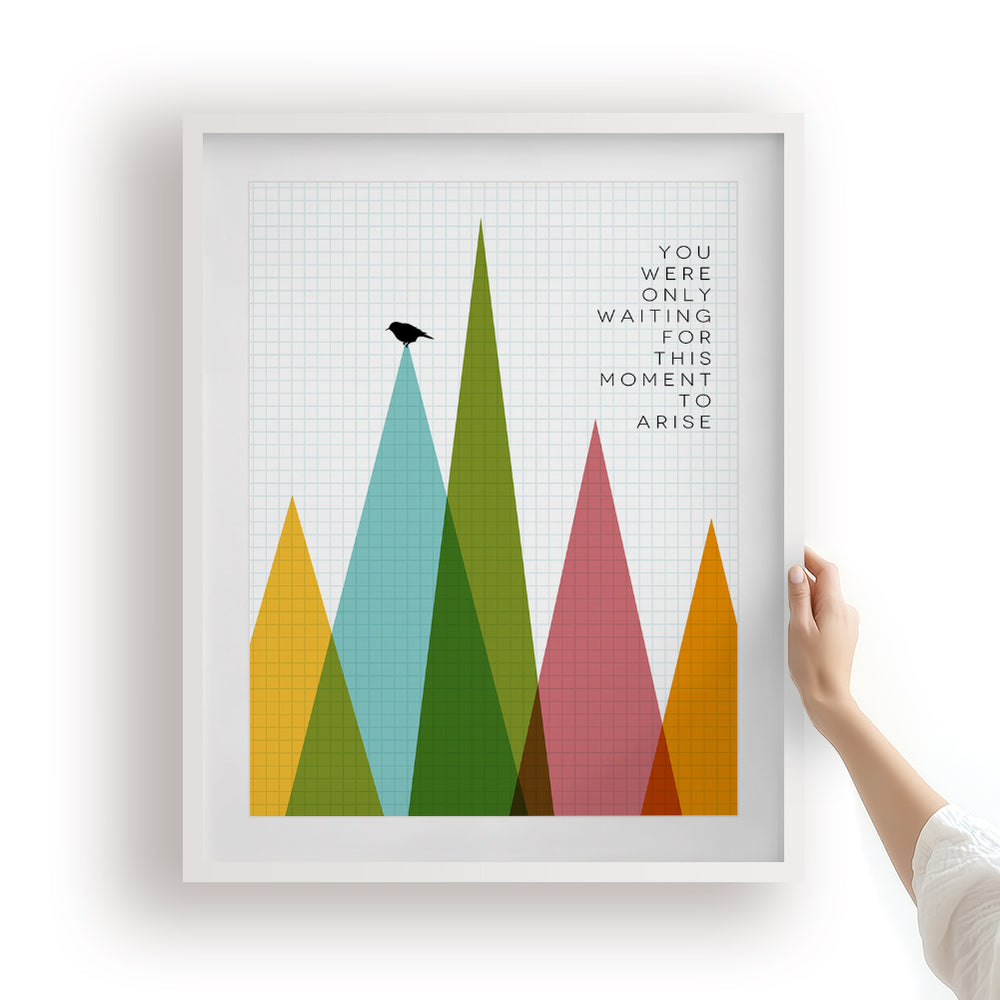Blackbird | The Beatles - Inspirational Song Lyrics Art Print Music Poster