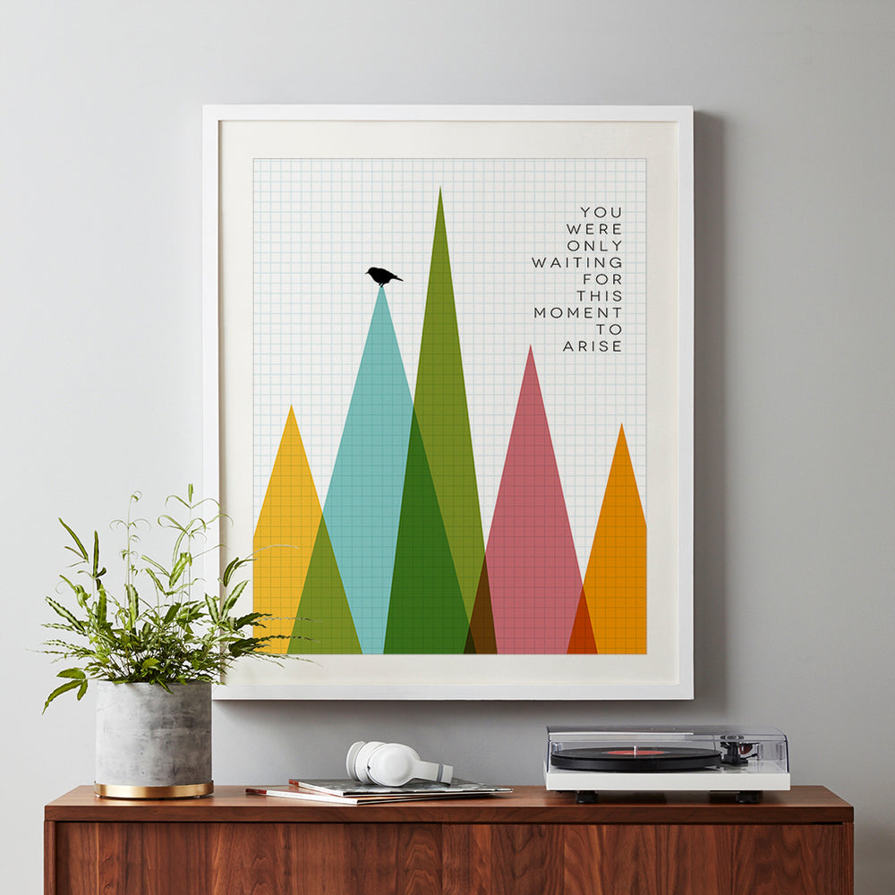 Blackbird | The Beatles - Inspirational Song Lyrics Art Print Music Poster