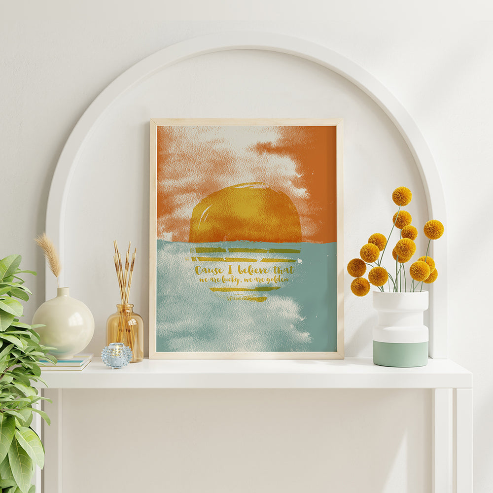 Lyrical Artworks song lyric wall art print music poster