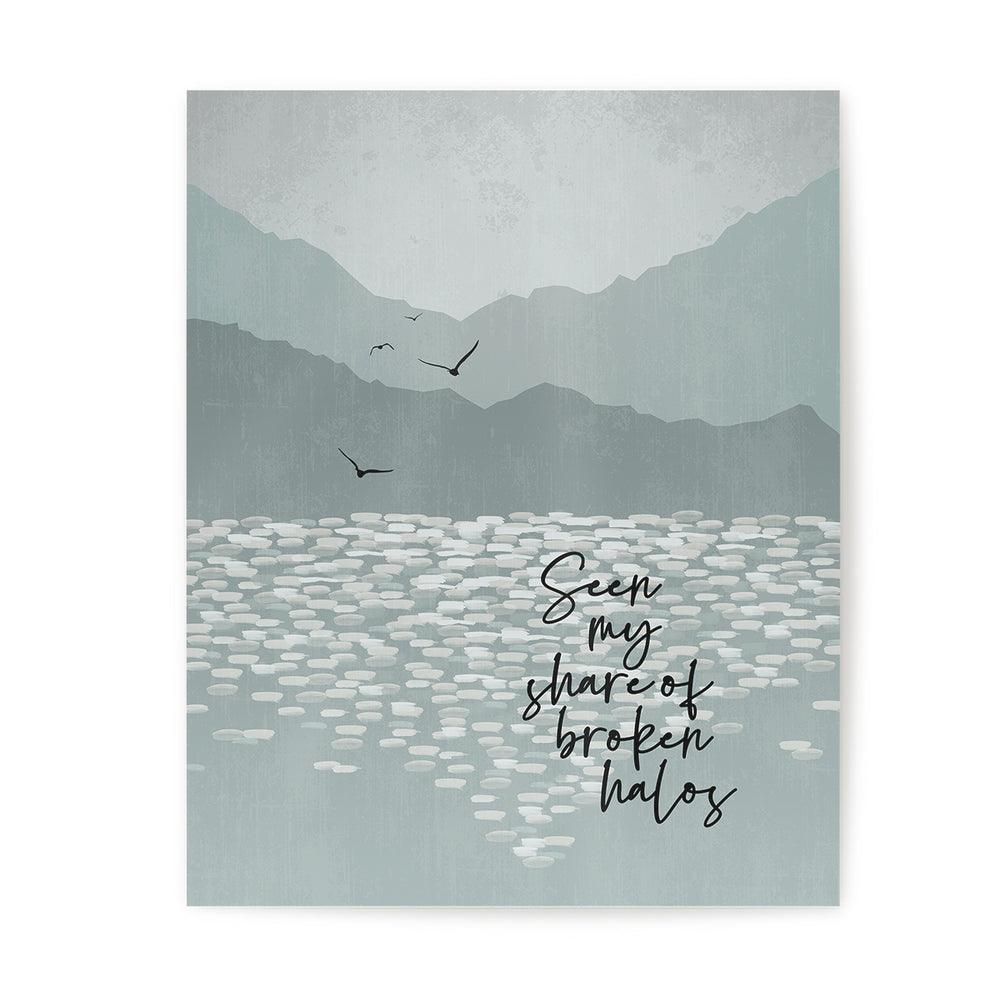 Broken Halos | Chris Stapleton - Song Lyrics Art Print
