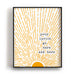 custom song lyric wall art print by Lyrical Artworks
