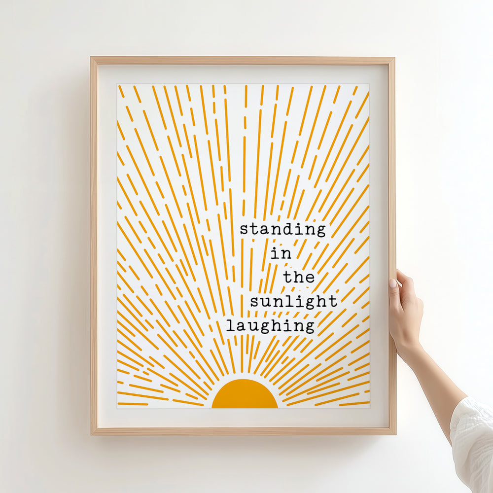 Brown Eyed Girl | Van Morrison - inspirational sunshine song lyric boho wall art