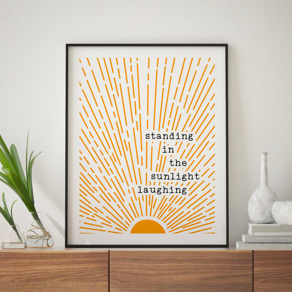 Brown Eyed Girl | Van Morrison - inspirational sunshine song lyric boho wall art