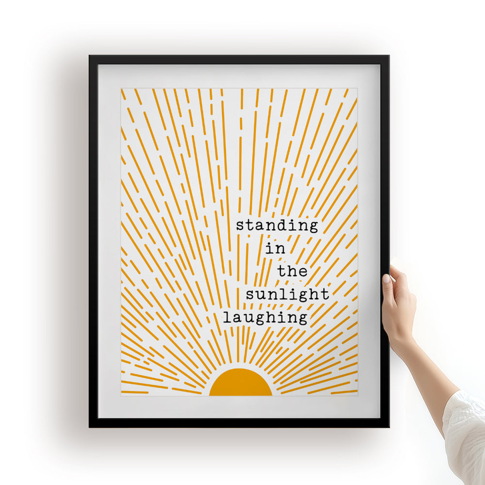 Brown Eyed Girl | Van Morrison - inspirational sunshine song lyric boho wall art