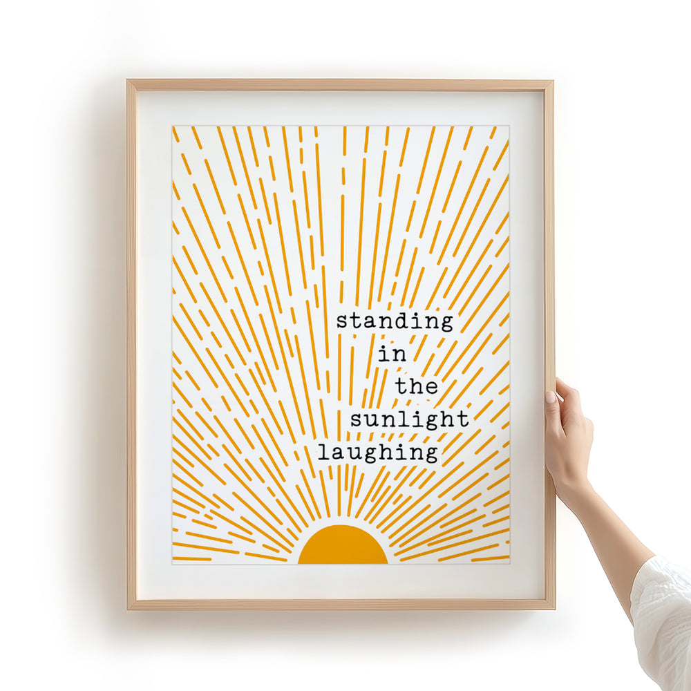 Brown Eyed Girl | Van Morrison - inspirational sunshine song lyric boho wall art