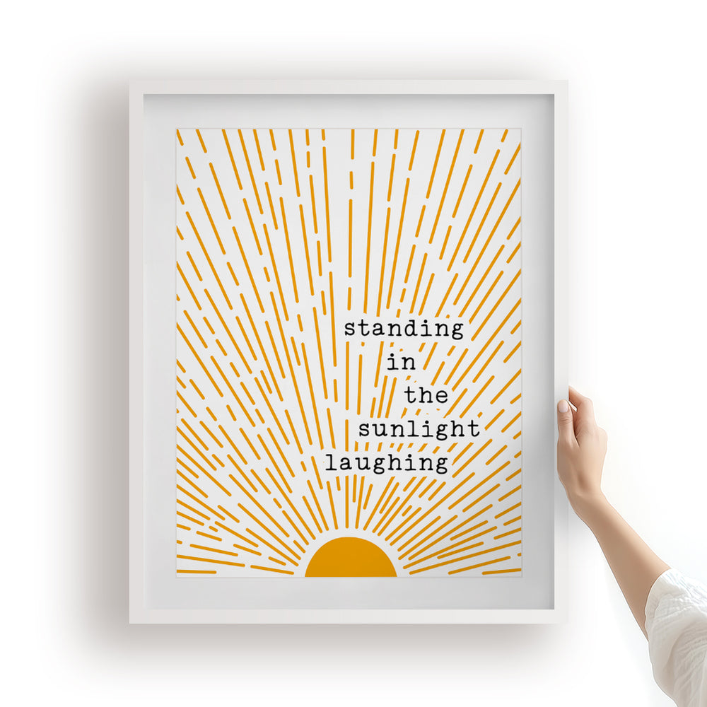 Brown Eyed Girl | Van Morrison - inspirational sunshine song lyric boho wall art