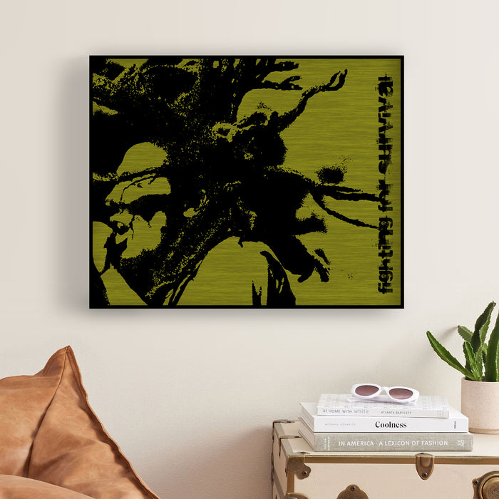 Bob Marley song lyric art