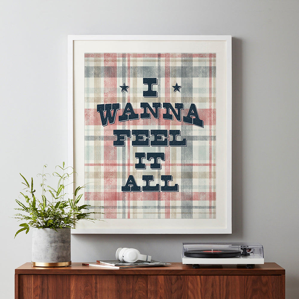 Burn Burn Burn | Zach Bryan - Song Lyrics Wall Art Print