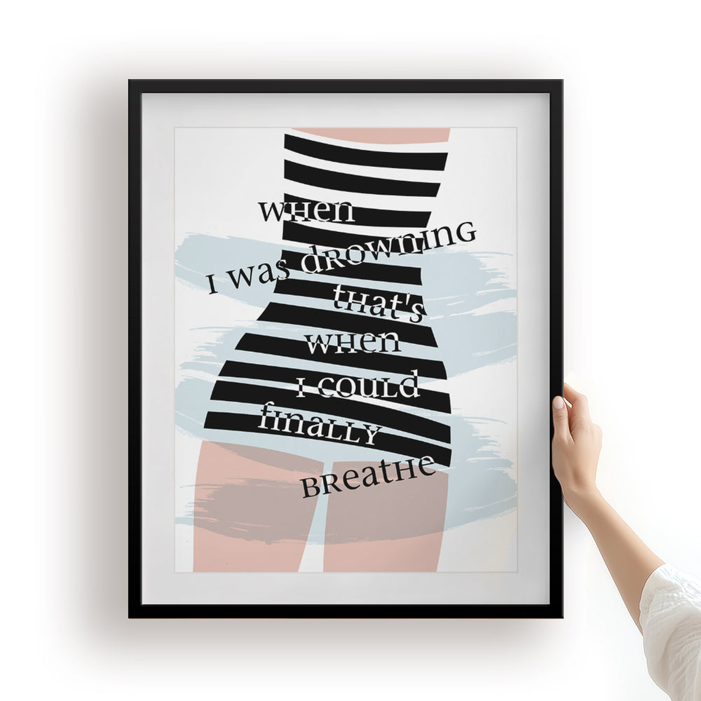 Clean | Taylor Swift - Song Lyrics Art Print
