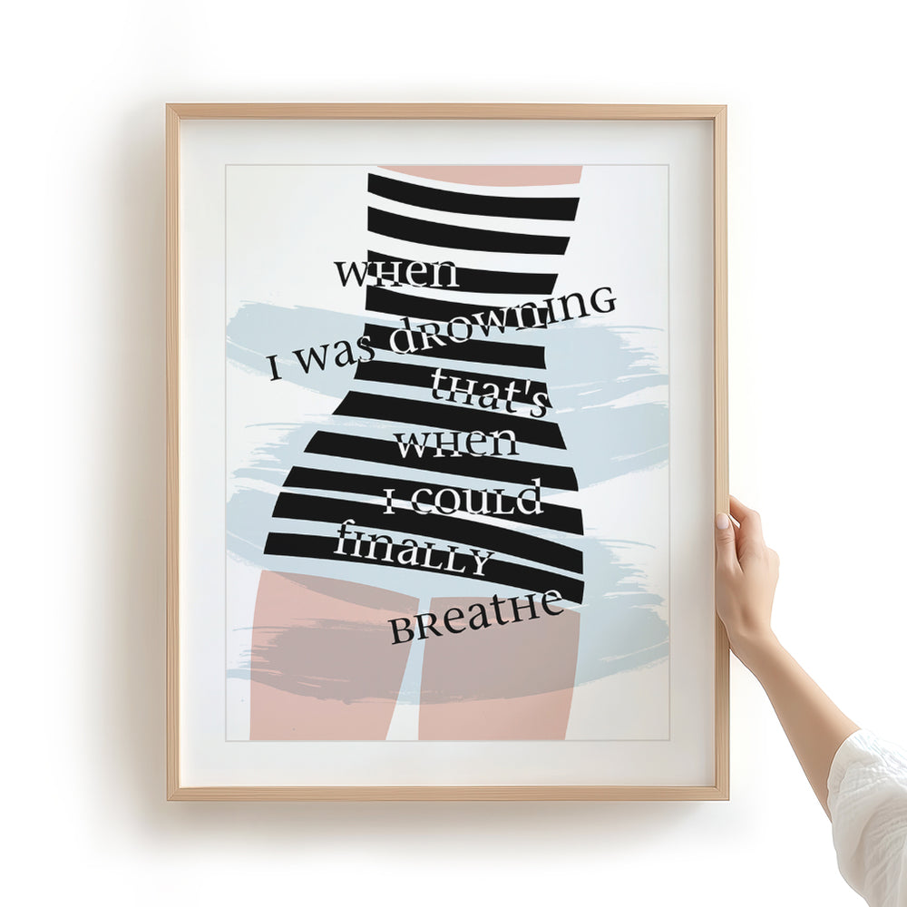 Clean | Taylor Swift - Song Lyrics Art Print