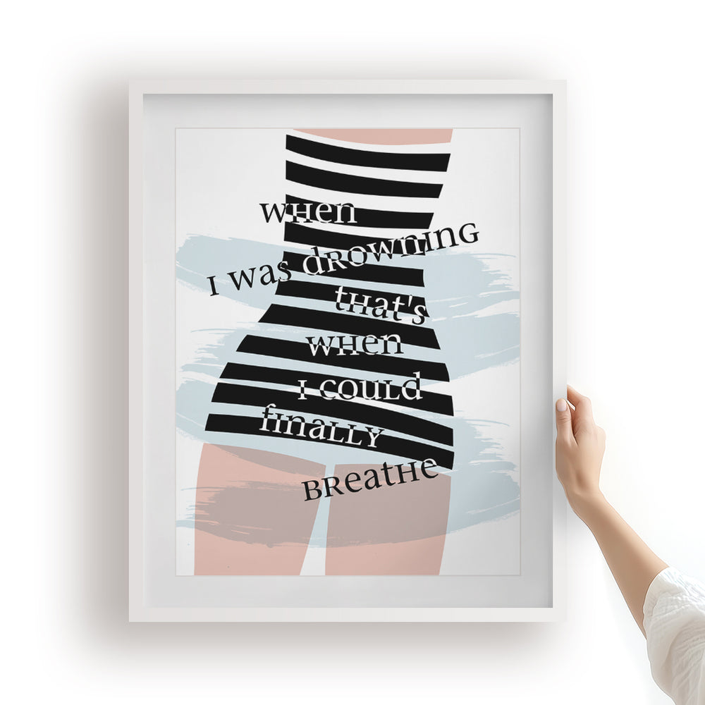 Clean | Taylor Swift - Song Lyrics Art Print