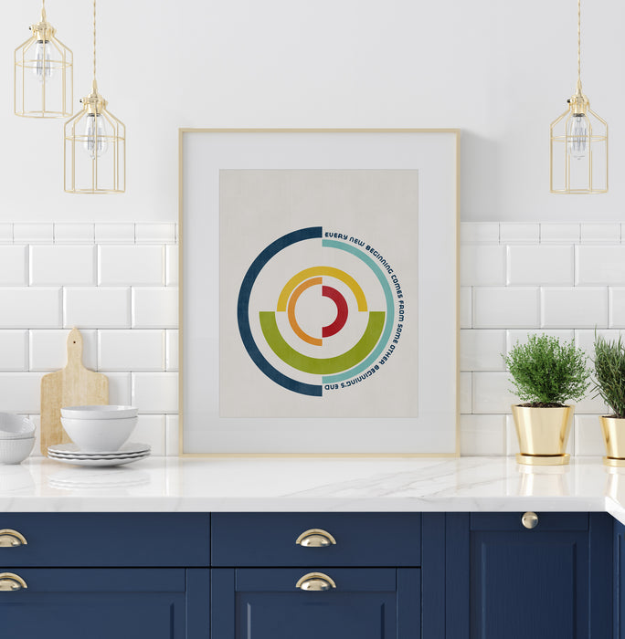 colorful kitchen wall art