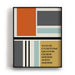 mid century modern custom song lyric art by Lyrical Artworks