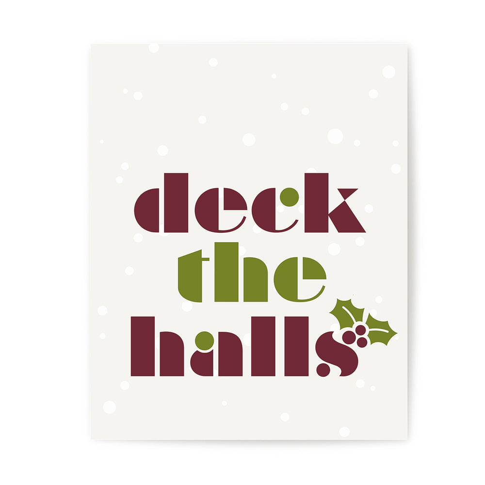 Deck The Halls | Nat King Cole - Holiday Song Lyrics Art Print