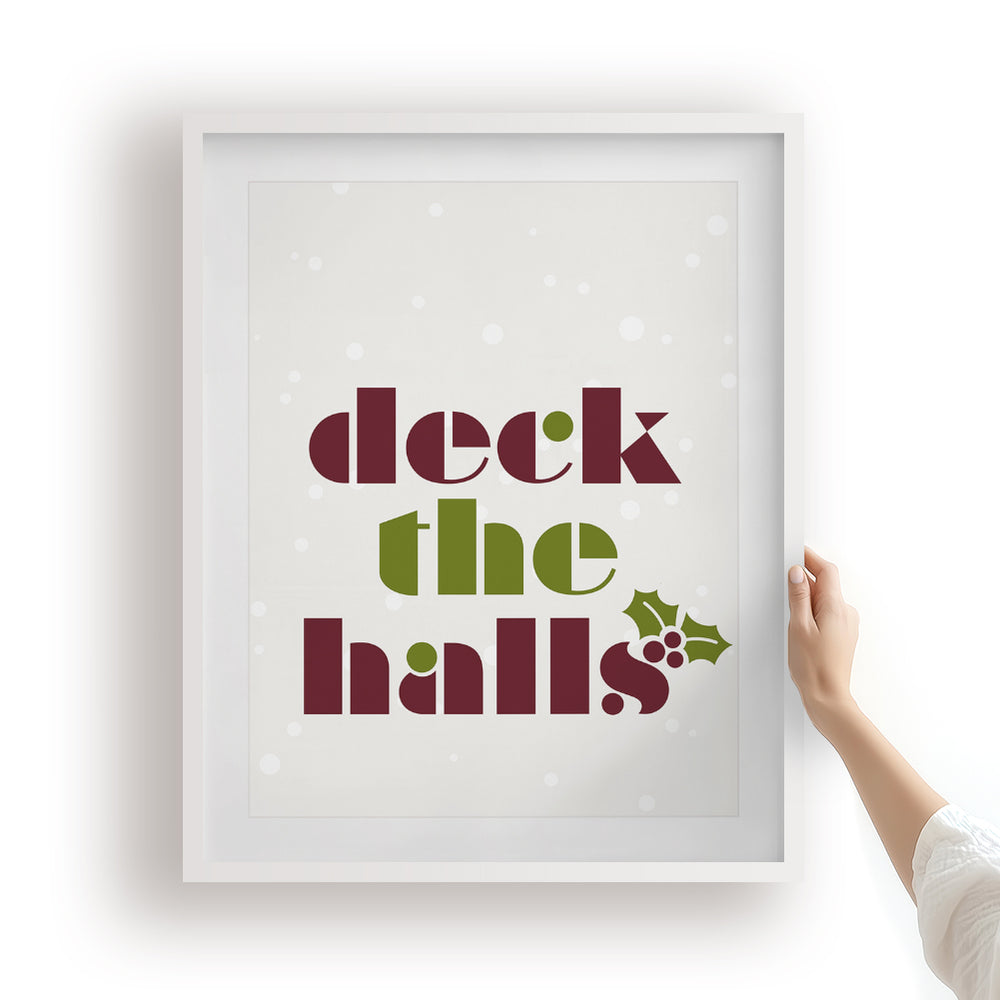 Deck The Halls | Nat King Cole - Holiday Song Lyrics Art Print