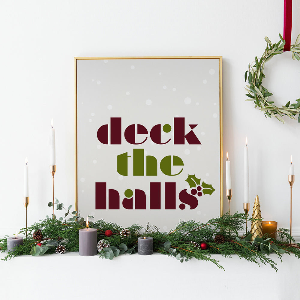 Deck The Halls | Nat King Cole - Holiday Song Lyrics Art Print