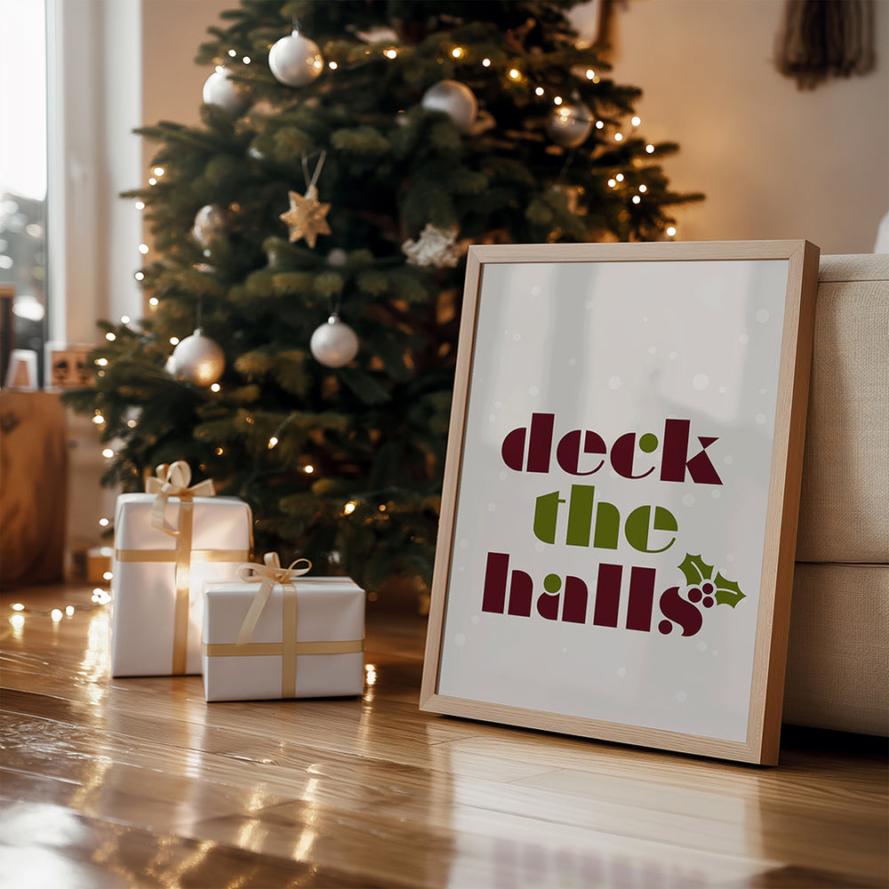 Deck The Halls | Nat King Cole - Holiday Song Lyrics Art Print