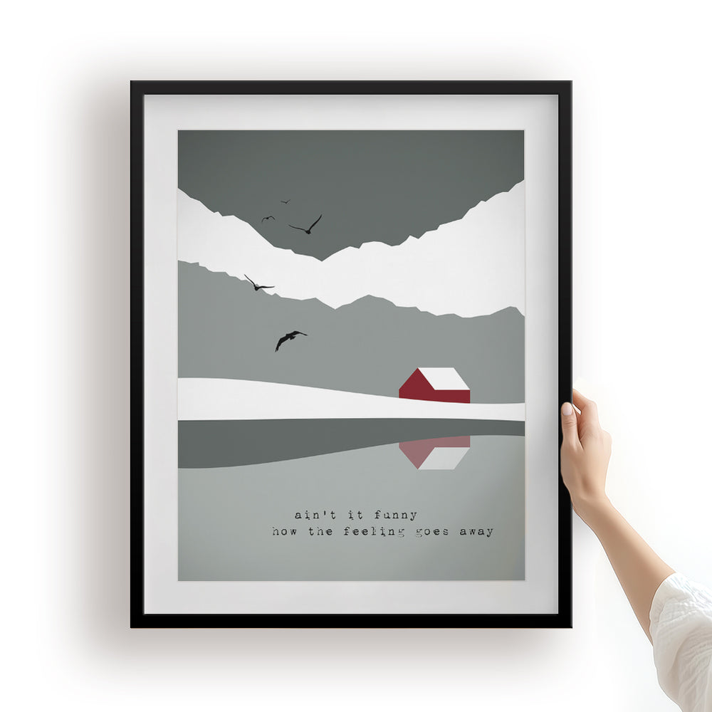 Desperado | Eagles - Song Lyrics Art Print