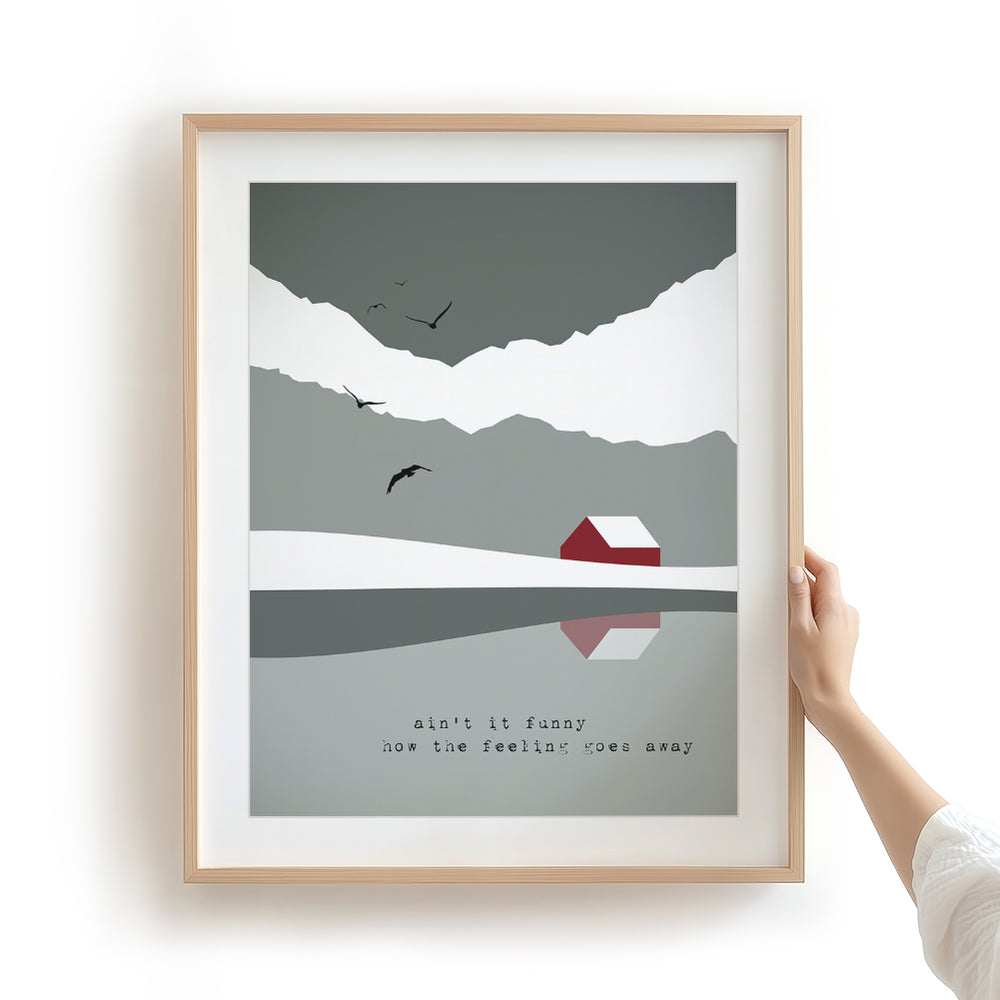 Desperado | Eagles - Song Lyrics Art Print