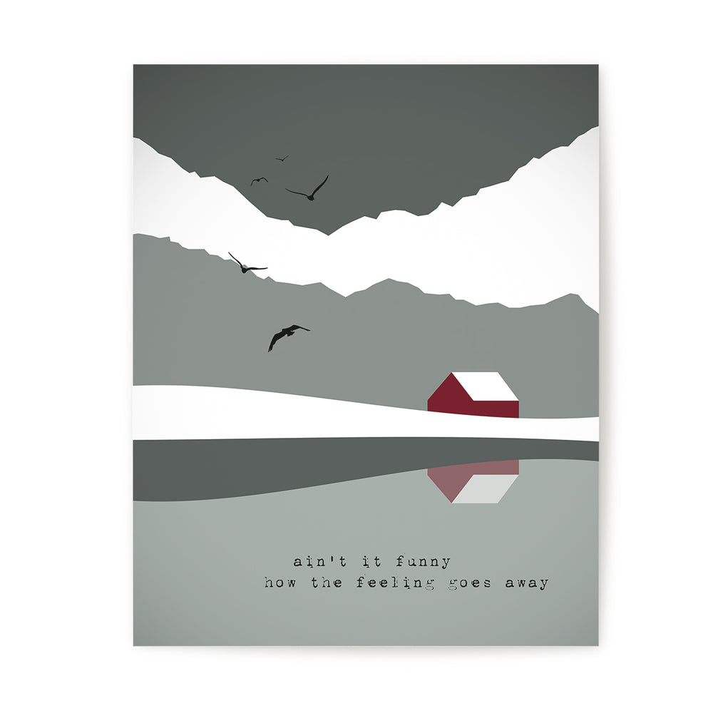 Desperado | Eagles - Song Lyrics Art Print