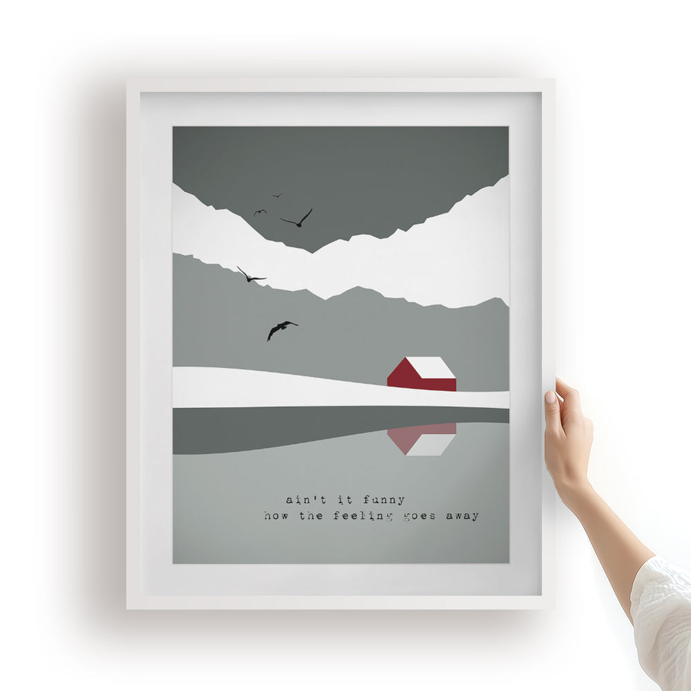 Desperado | Eagles - Song Lyrics Art Print