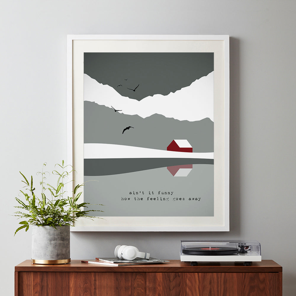 Desperado | Eagles - Song Lyrics Art Print