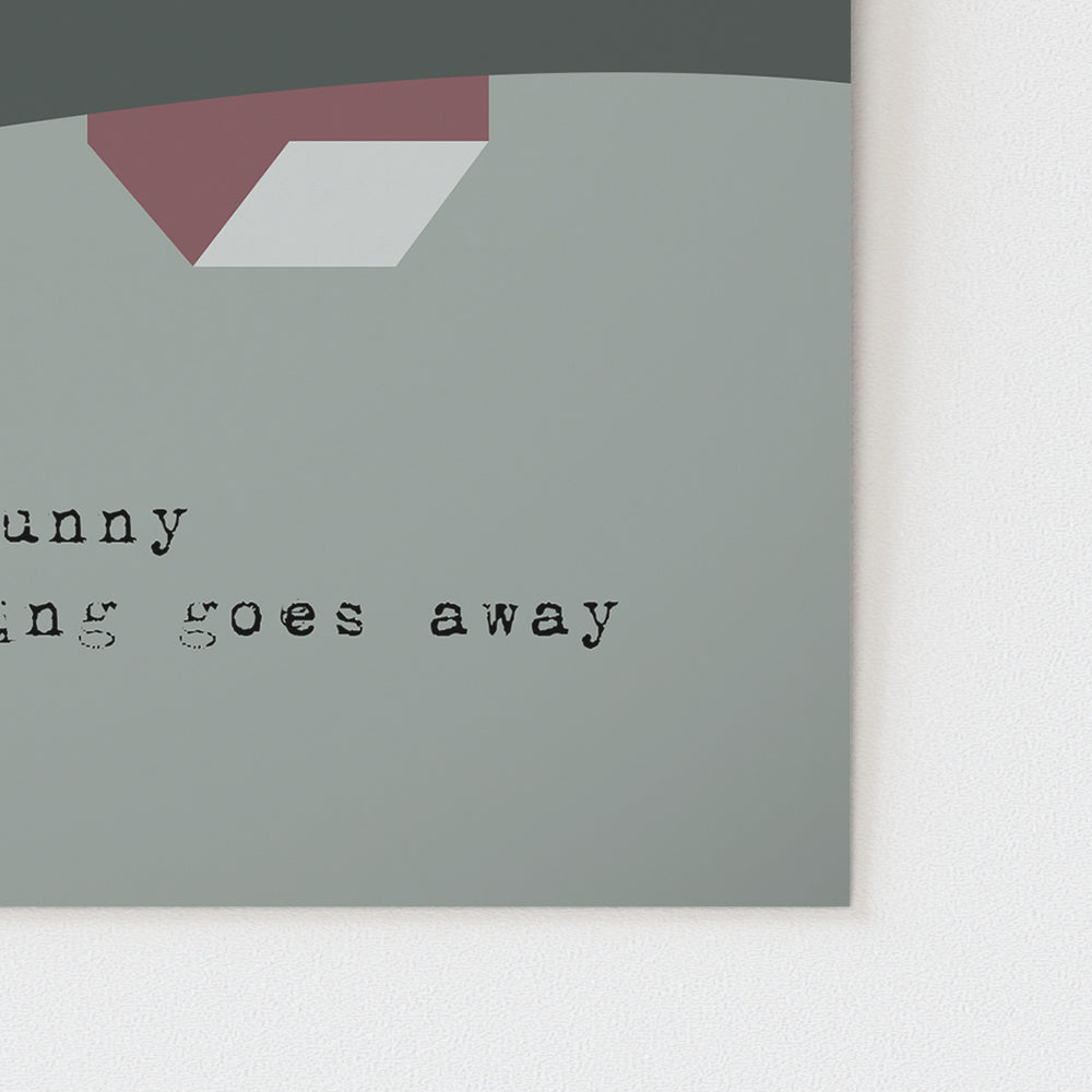Desperado | Eagles - Song Lyrics Art Print