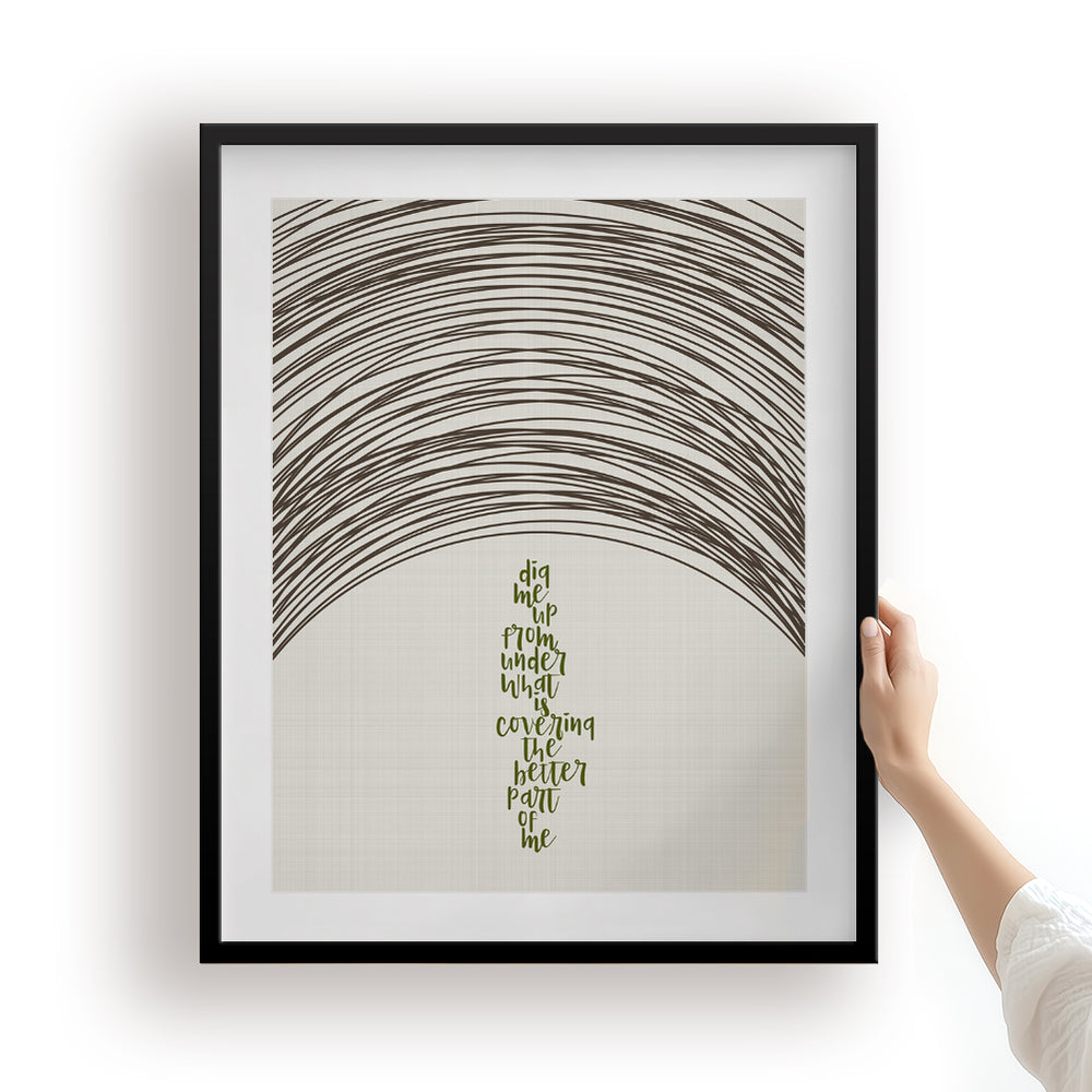 Dig | Incubus- Song Lyrics Art Print
