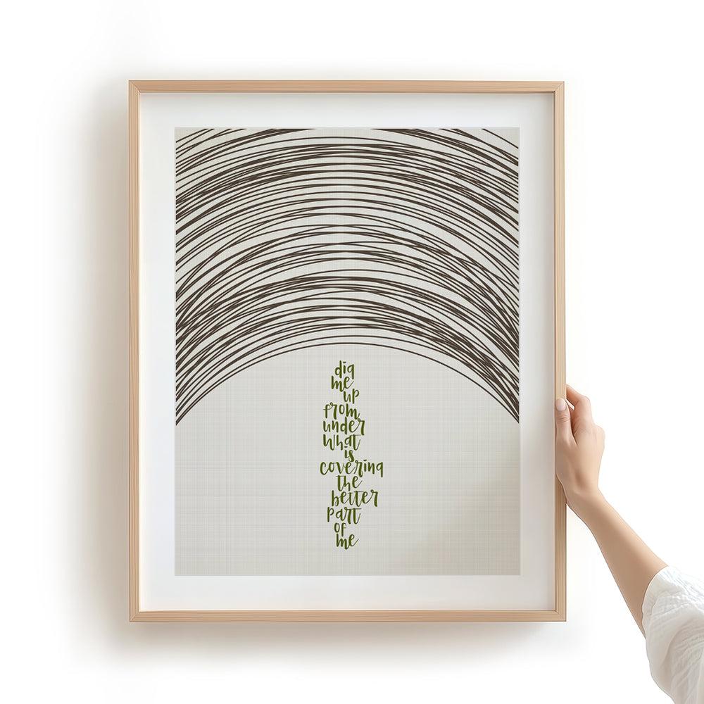 Dig | Incubus- Song Lyrics Art Print