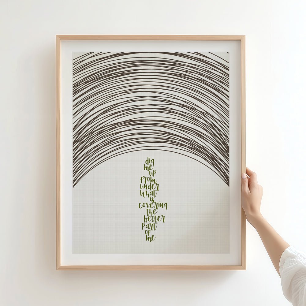 Dig | Incubus- Song Lyrics Art Print