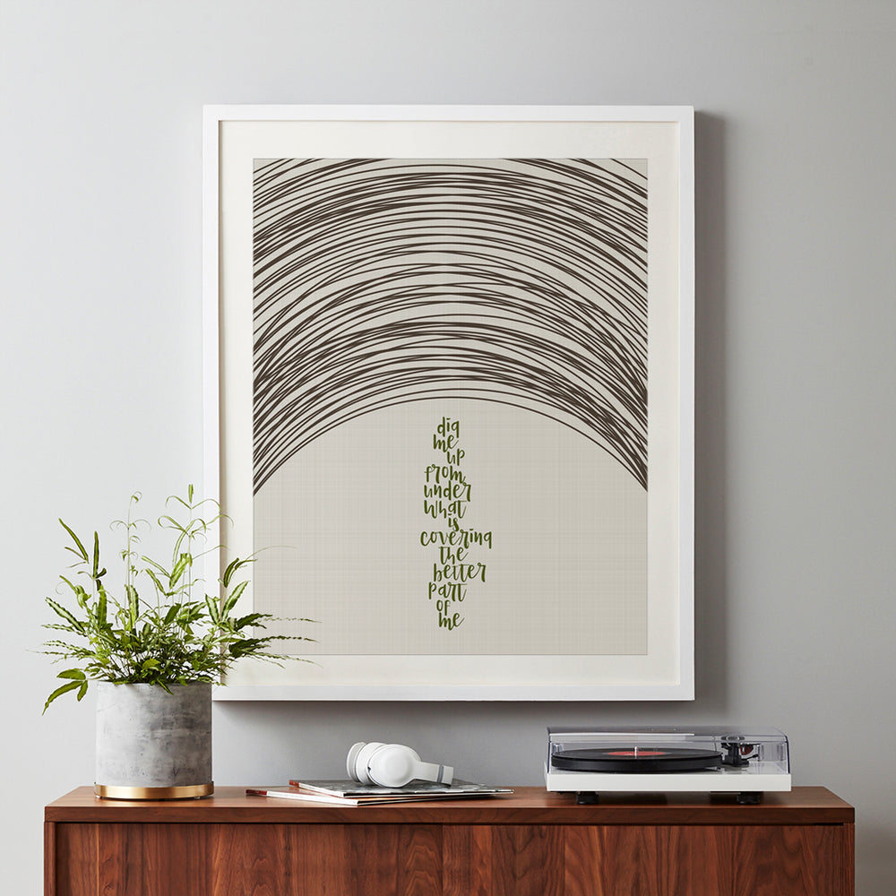 Dig | Incubus - song lyric art print
