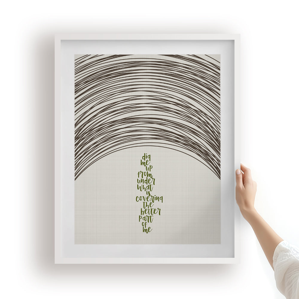 Dig | Incubus- Song Lyrics Art Print