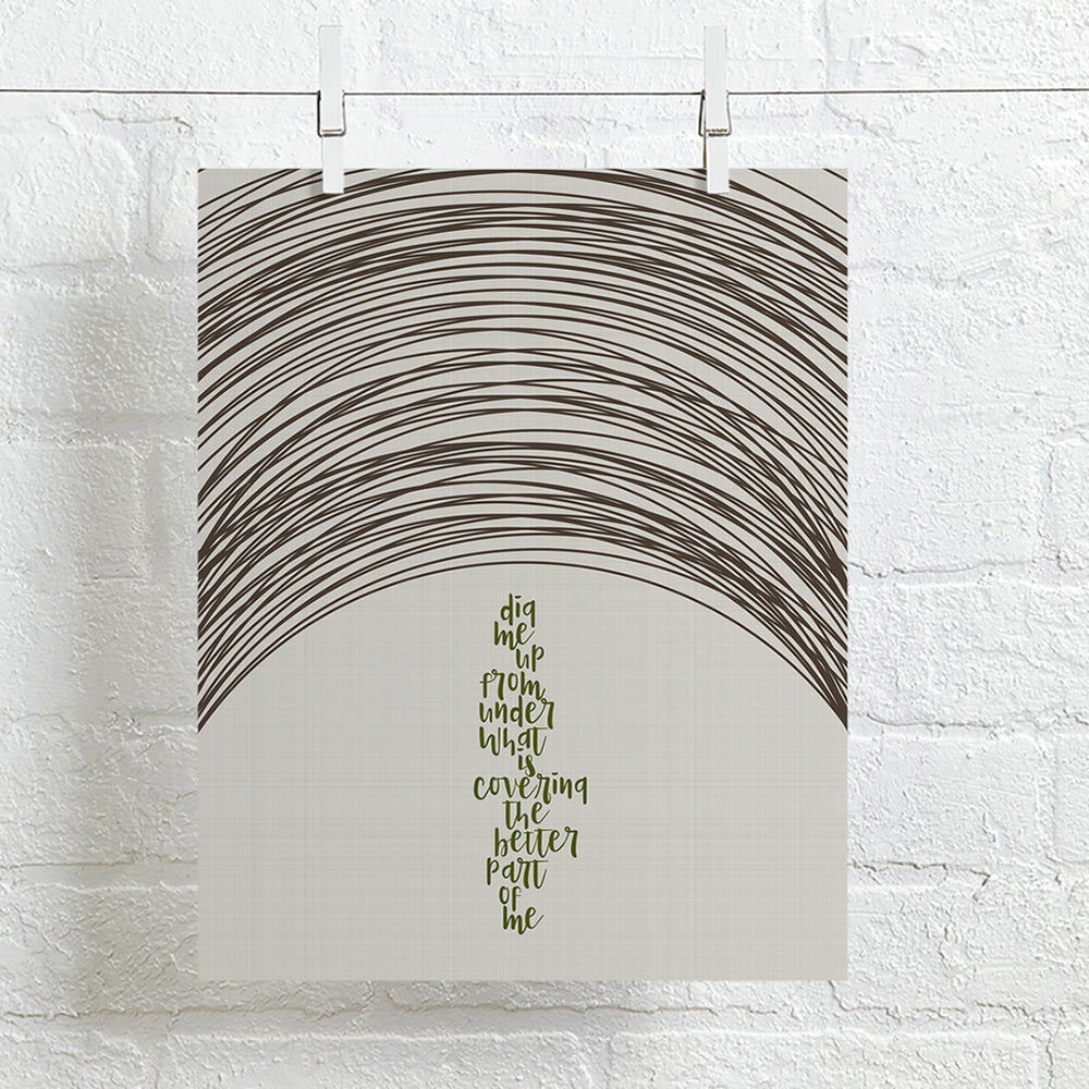 Dig | Incubus - song lyric art print