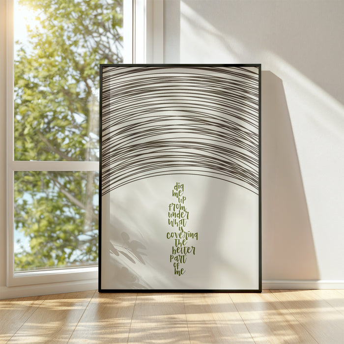 inspirational song lyric art