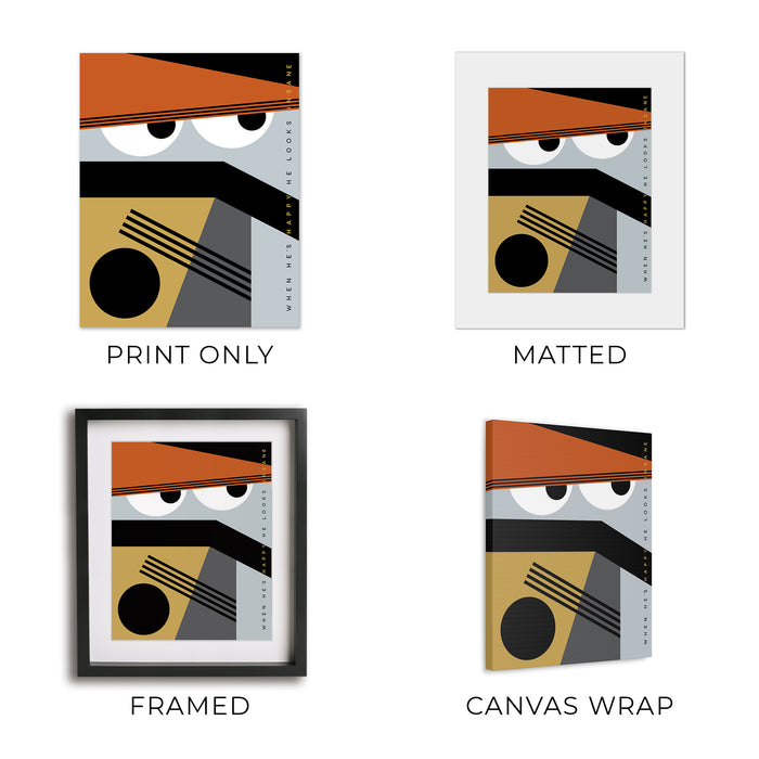 Even Flow | Pearl Jam - song lyric wall art print abstract music poster