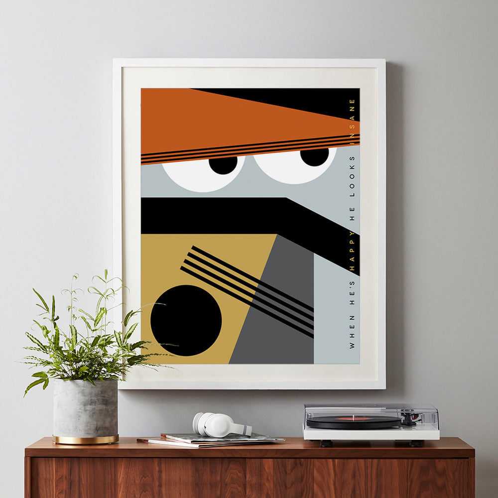 Even Flow | Pearl Jam - Song Lyrics Abstract Art Print