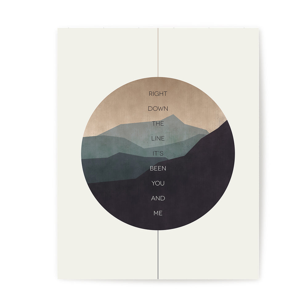 Faithfully | Journey - modern song lyric wall art by Lyrical Artworks