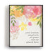 Custom Quote Song Lyrics Art Print - Pastel Flowers