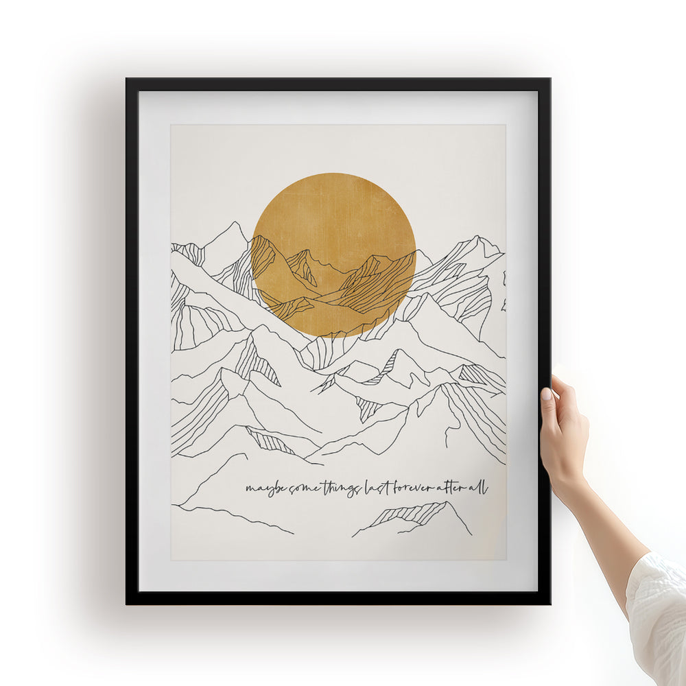 Forever After All | Luke Combs - Song Lyrics Art Print
