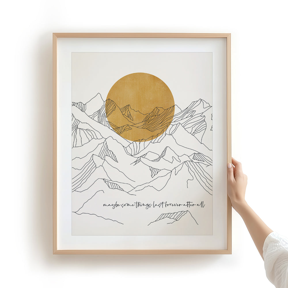 Forever After All | Luke Combs - Song Lyrics Art Print
