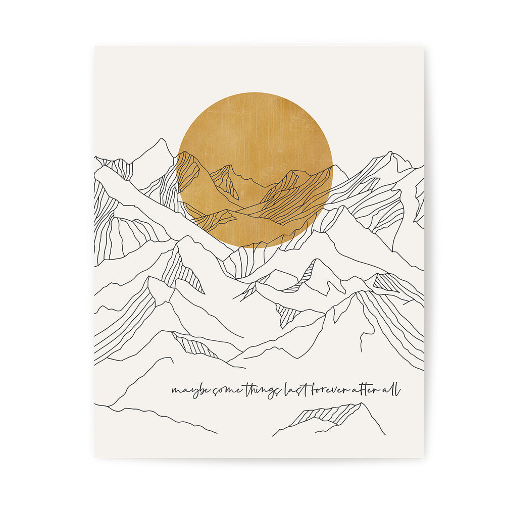 Forever After All | Luke Combs - Song Lyrics Art Print