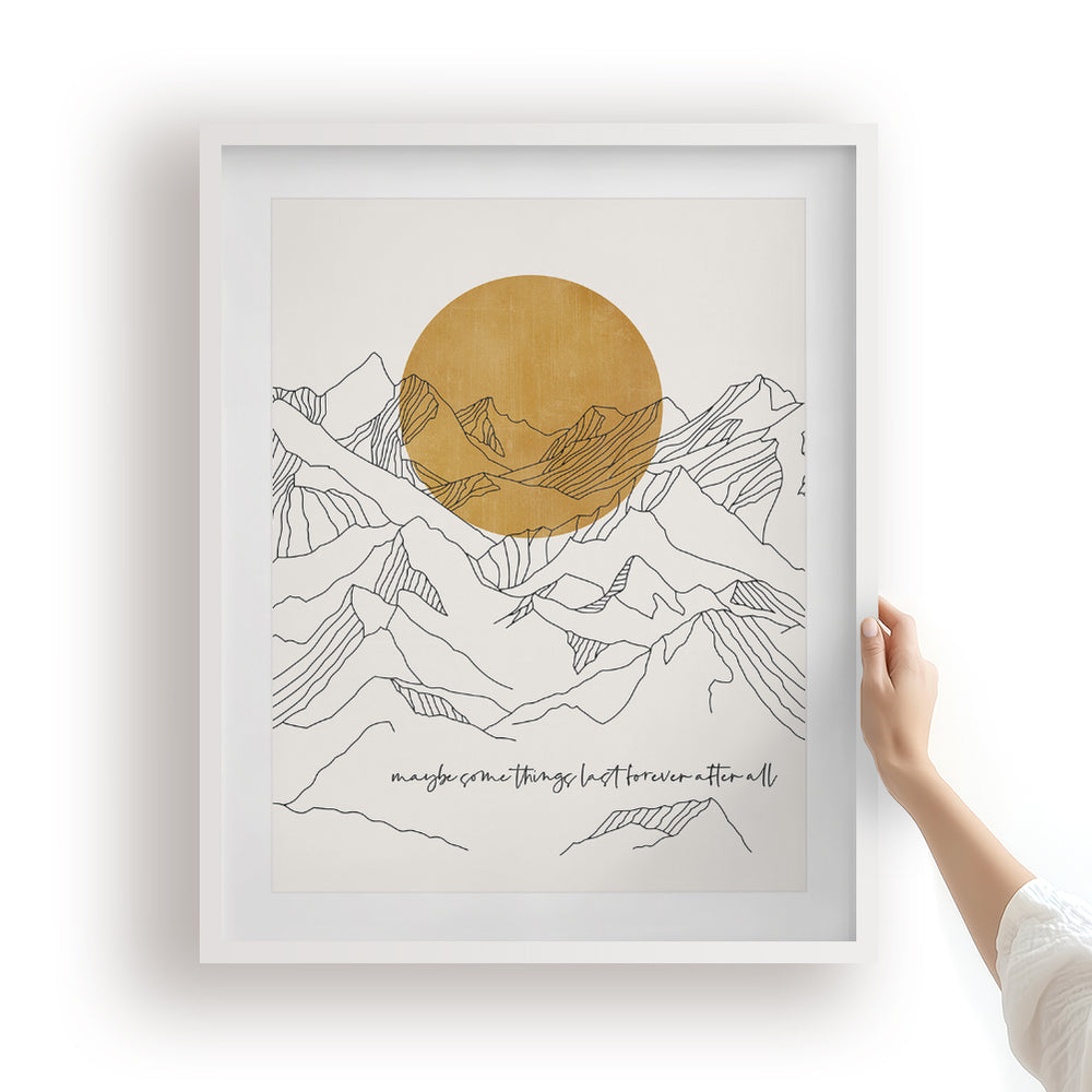 Forever After All | Luke Combs - Song Lyrics Art Print