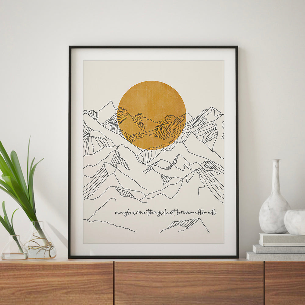 Forever After All | Luke Combs - Song Lyrics Art Print