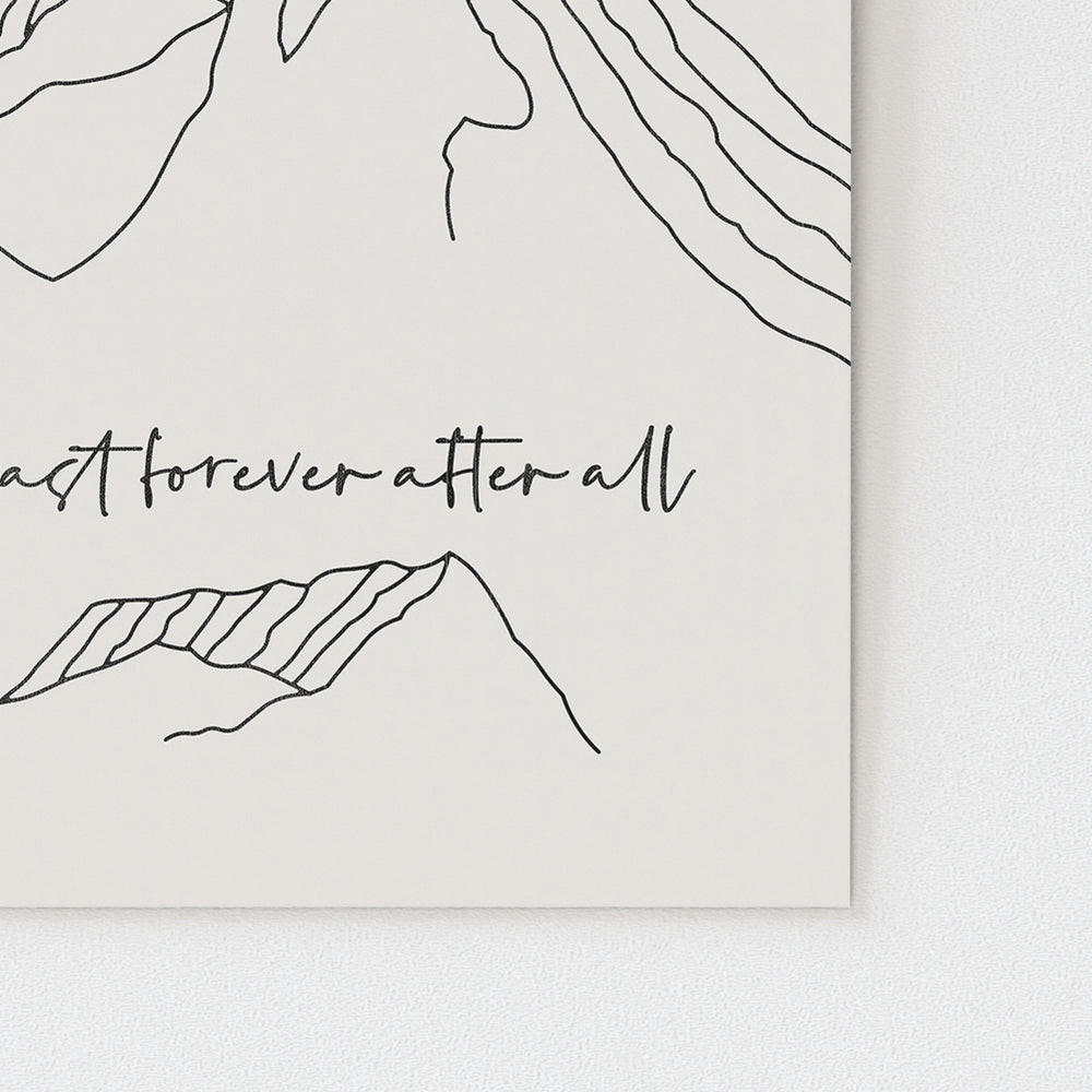Forever After All | Luke Combs - Song Lyrics Art Print