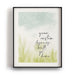 Custom Quote Song Lyrics Art Print - Country Meadow