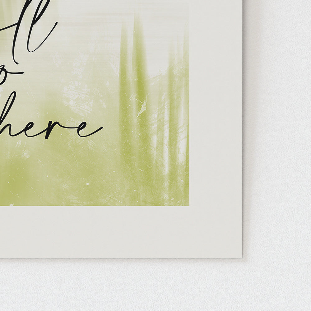 Custom Quote Song Lyrics Art Print - Country Meadow