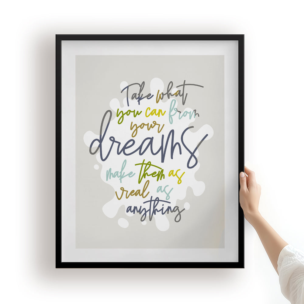 Grey Street | Dave Matthews Band - Song Lyrics Wall Art Print